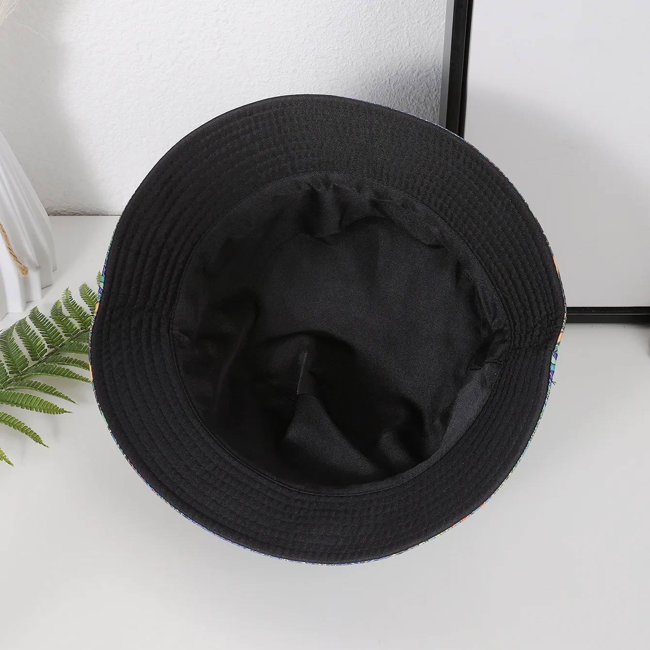 Women's Hip-Hop Vacation Facial Makeup Printing Wide Eaves Bucket Hat display picture 6