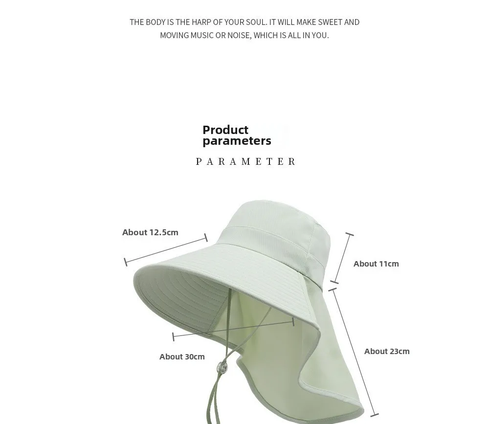 Mountaineering Cap Summer Outdoor Waterproof Quick-drying Fisherman Hat Large Brimmed Shawl Pedal Removable Anti-ultraviolet Fishing Cap display picture 2