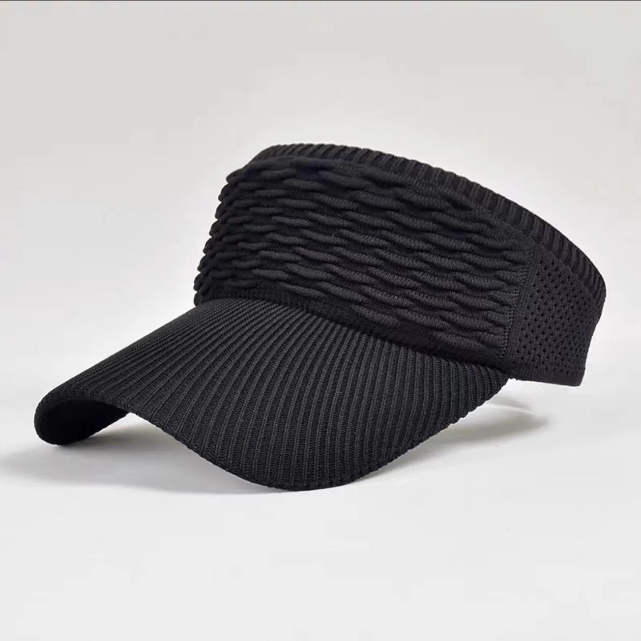 New Fish Scale Empty Top Net Celebrant Summer Sun Hat New Knitted Baseball Cap Outdoor Sports Sun Hat display picture 6