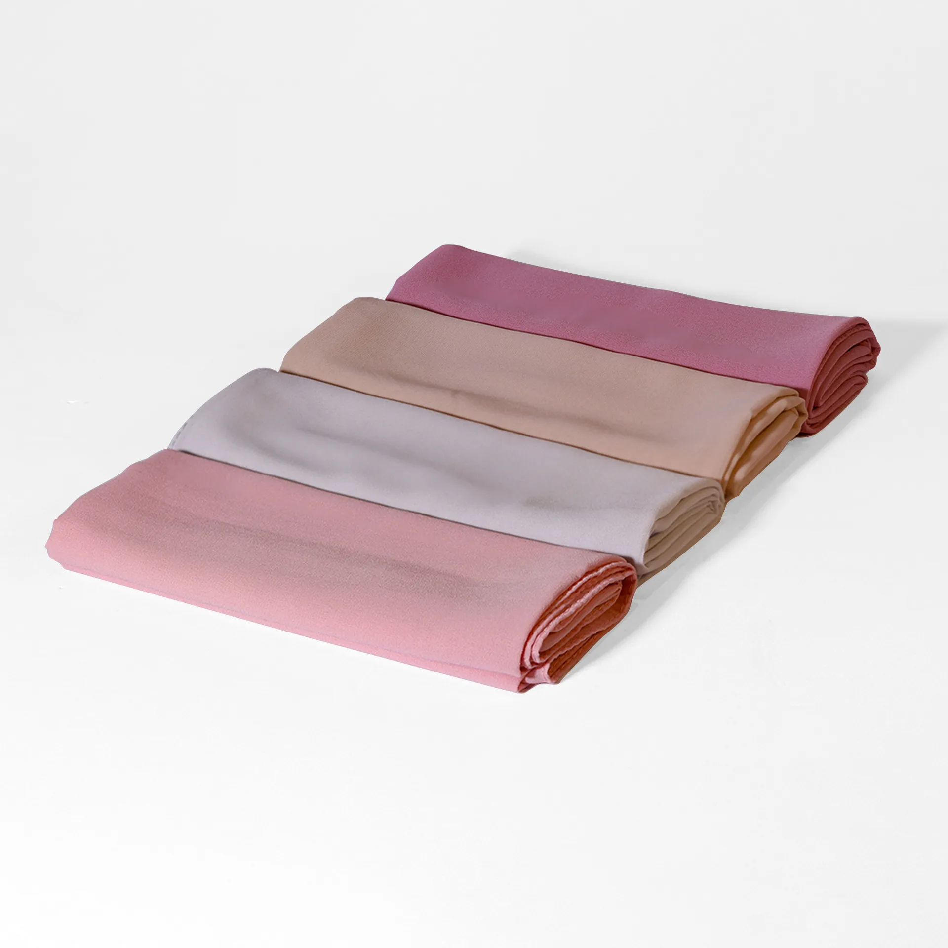 Monochrome Pearl Chiffon Bubble Towel Women's Long Towel Windproof Sand-proof Scarf Headscarf Four Seasons Middle East display picture 5
