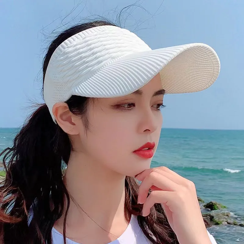 New Fish Scale Empty Top Net Celebrant Summer Sun Hat New Knitted Baseball Cap Outdoor Sports Sun Hat display picture 4