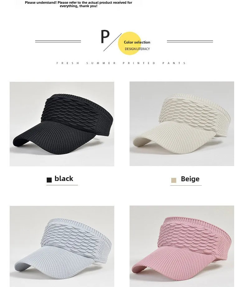 New Fish Scale Empty Top Net Celebrant Summer Sun Hat New Knitted Baseball Cap Outdoor Sports Sun Hat display picture 8