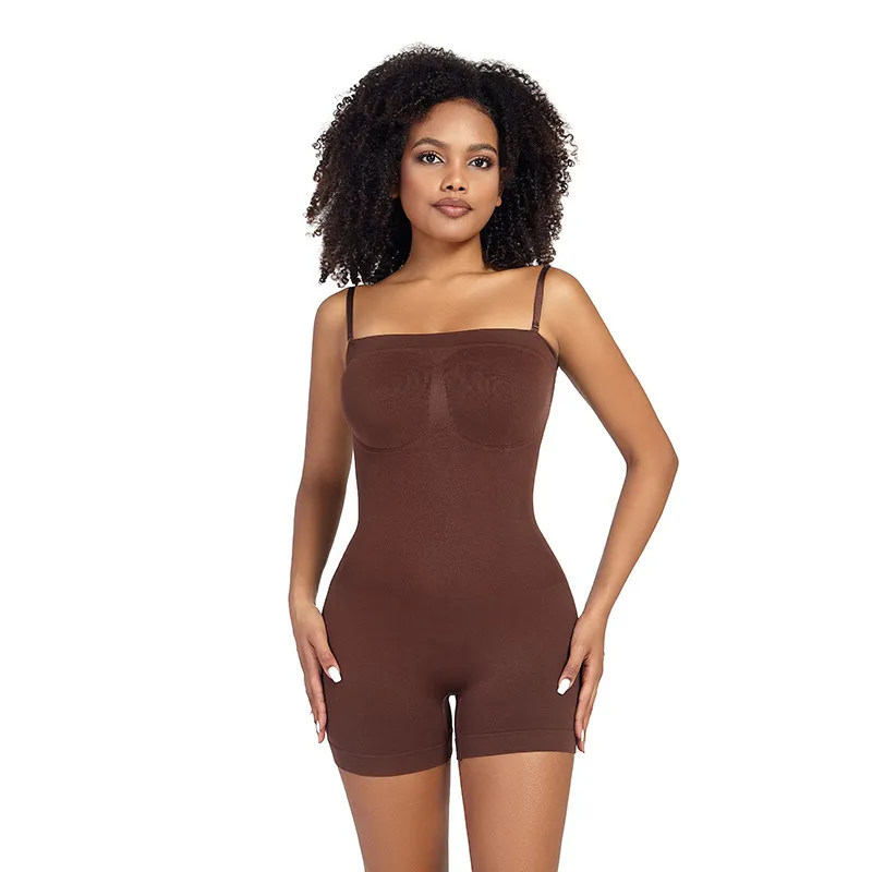 Detachable Shoulder Strap One-piece Underwear  Bra High Elastic Fabric Three-dimensional Chest Fit Body Shape Shaping Abdomen display picture 12