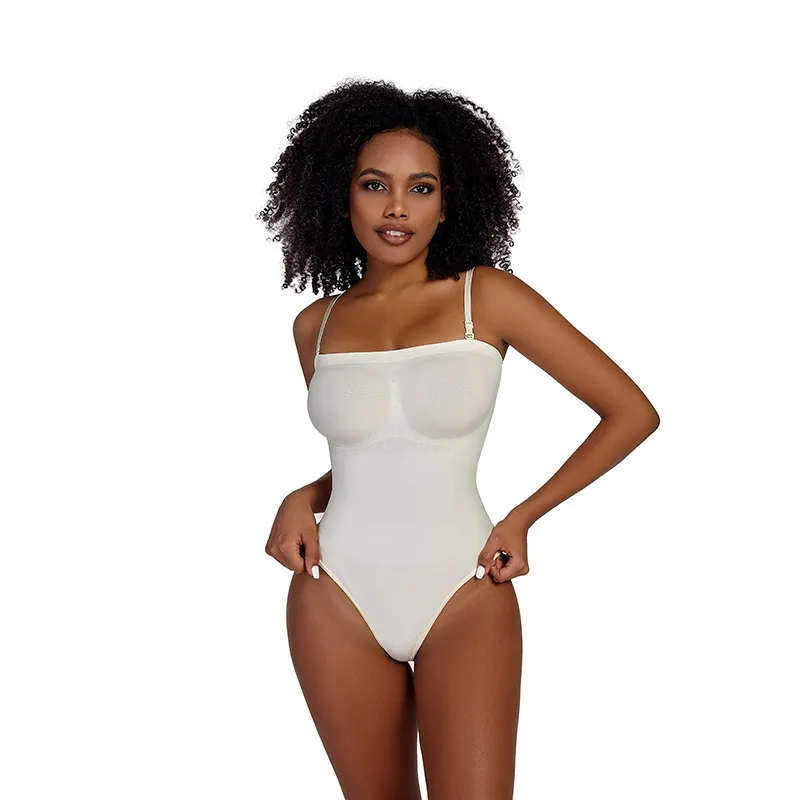 Detachable Shoulder Strap One-piece Underwear  Bra High Elastic Fabric Three-dimensional Chest Fit Body Shape Shaping Abdomen display picture 22