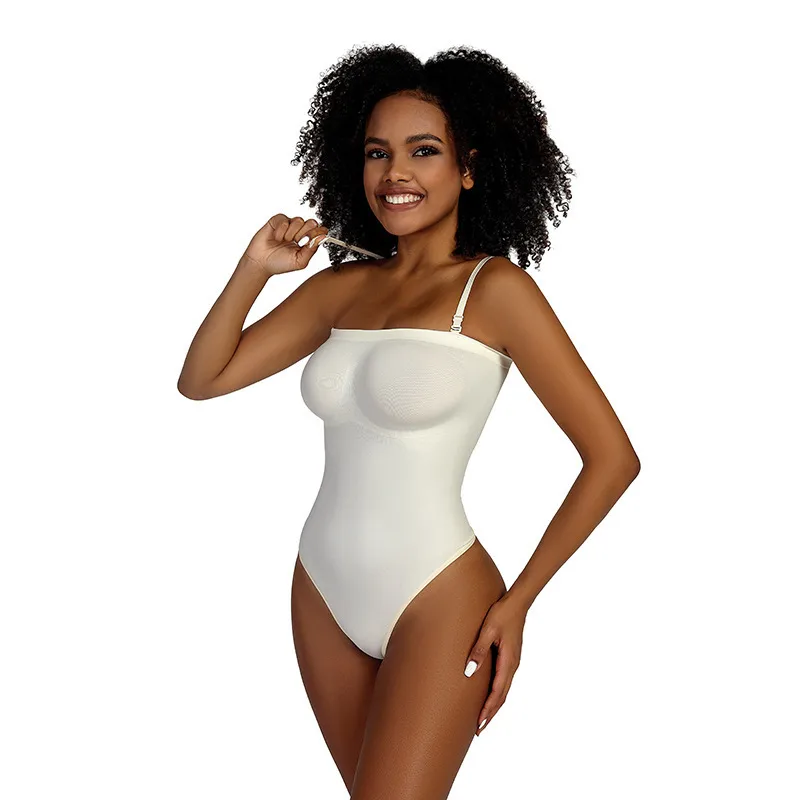 Detachable Shoulder Strap One-piece Underwear  Bra High Elastic Fabric Three-dimensional Chest Fit Body Shape Shaping Abdomen display picture 26