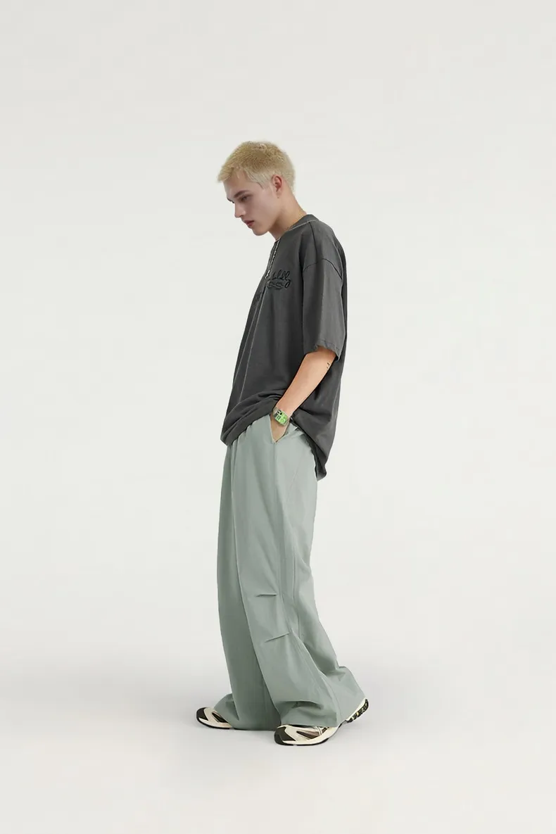 INF Men's Wear | A- Cut Wide Leg Pants  Spring And Summer New Fashion Brand Loose Men's Casual Pants Pants display picture 2