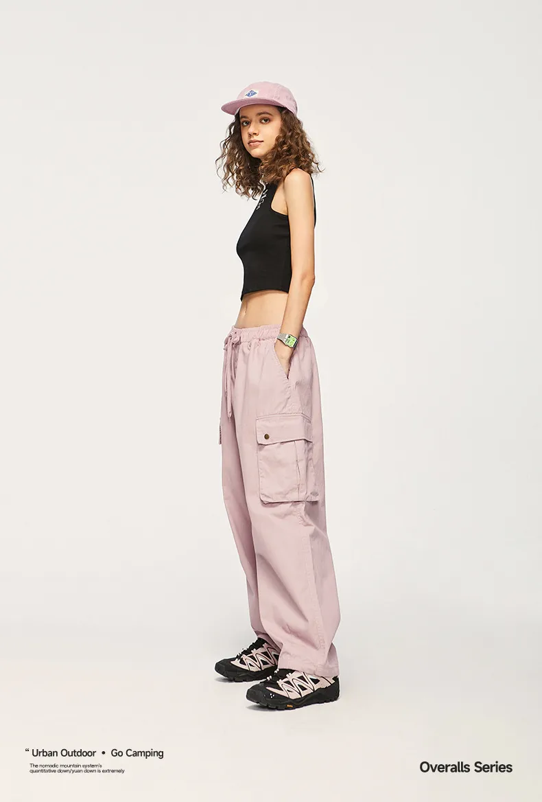 INF Men's Wear | Twill Wide Leg Loose Big Pocket Workwear Paratrooper Pants  Autumn Fashion Brand Men's Workwear display picture 4