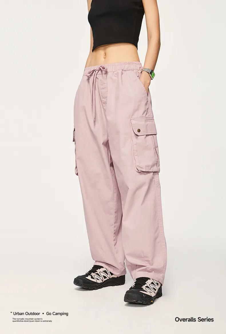 INF Men's Wear | Twill Wide Leg Loose Big Pocket Workwear Paratrooper Pants  Autumn Fashion Brand Men's Workwear display picture 5