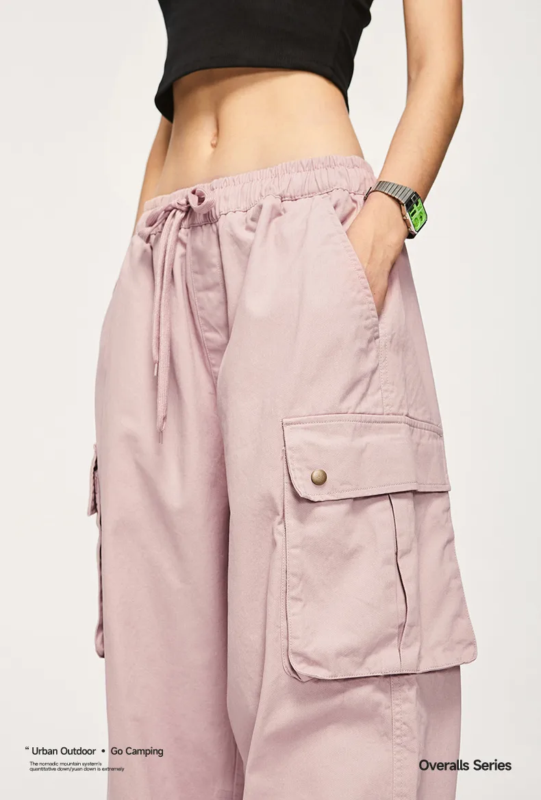 INF Men's Wear | Twill Wide Leg Loose Big Pocket Workwear Paratrooper Pants  Autumn Fashion Brand Men's Workwear display picture 6