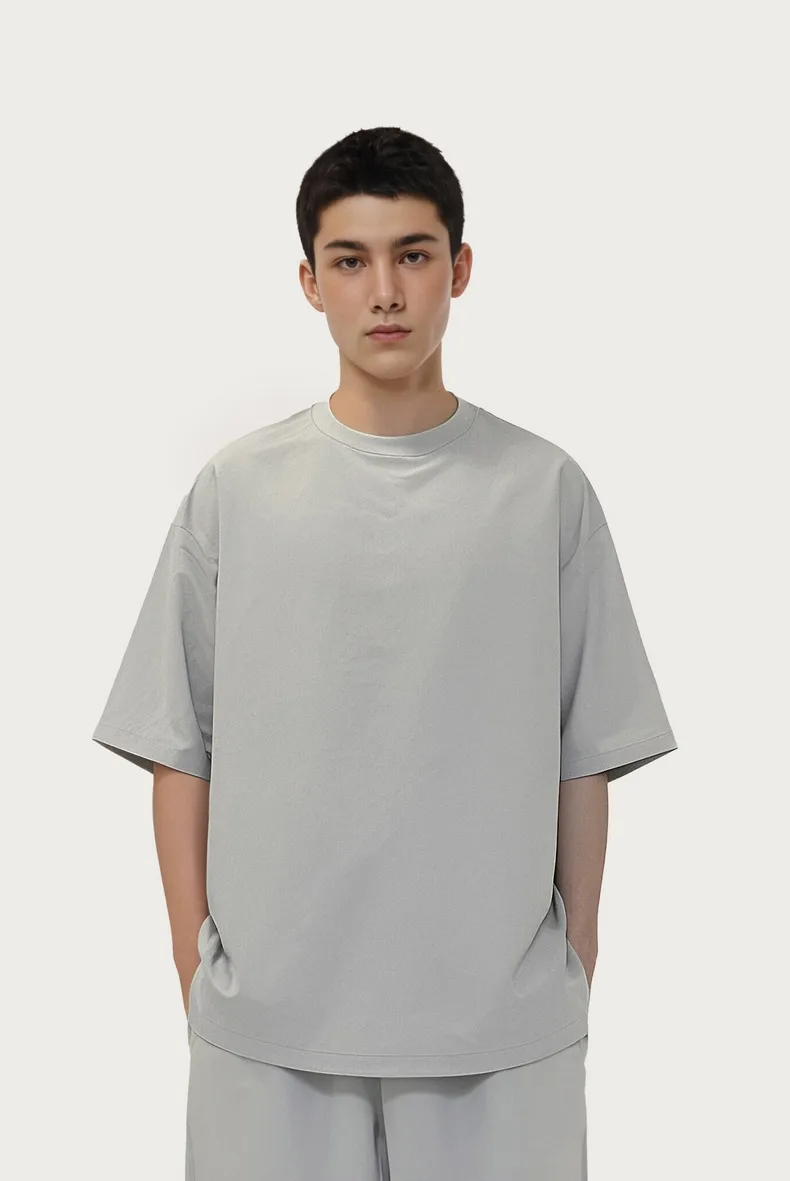 INF Men's | Moisture Absorbing Woven Sweat Suit Spring/Summer  New Street Tide Brand Loose Suit Men display picture 3