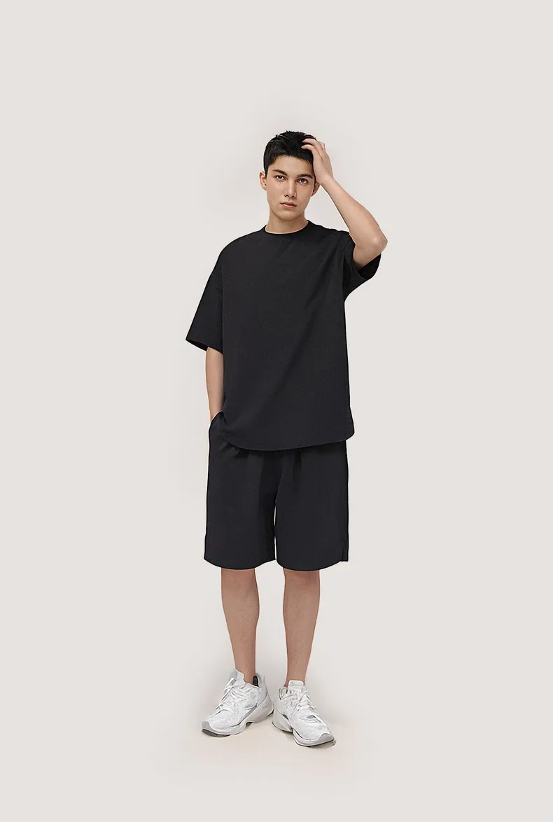INF Men's | Moisture Absorbing Woven Sweat Suit Spring/Summer  New Street Tide Brand Loose Suit Men display picture 6