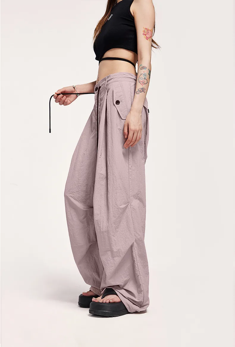 INF Men's Wear | Street Loose Fashion Brand Retro Paratrooper Pants  Fall/Winter Couple Wide Leg Casual Straight Pants display picture 4