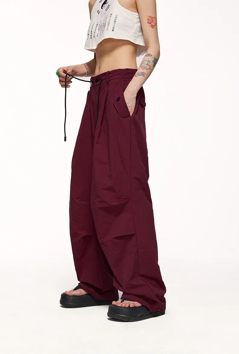 INF Men's Wear | Street Loose Fashion Brand Retro Paratrooper Pants  Fall/Winter Couple Wide Leg Casual Straight Pants display picture 7