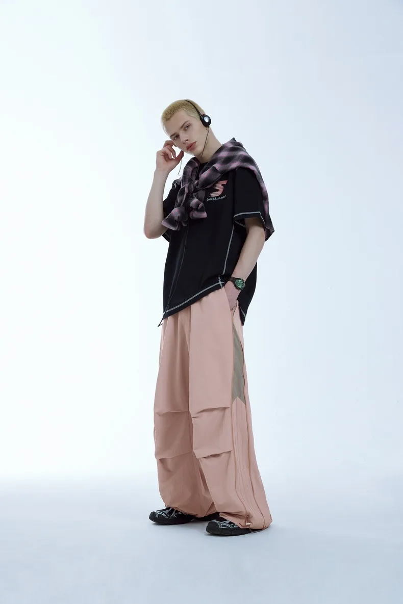INF Men's | Side Zipper Strand Parachute Pants  Spring And Summer New Fashion Brand Parachute Pants Casual Pants display picture 5