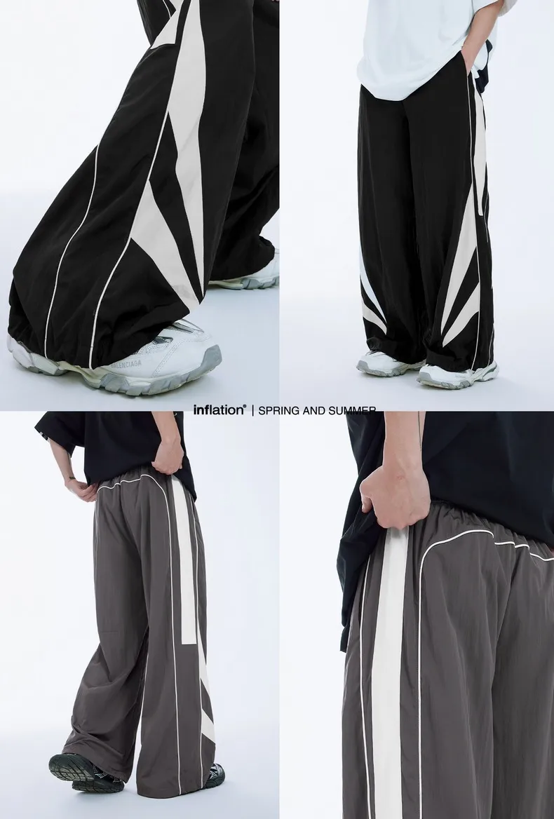INF Men's | Pioneer Sports Strap Wide Leg Pants  Spring And Summer New Fashion Brand Water-repellent Casual Pants Men display picture 4