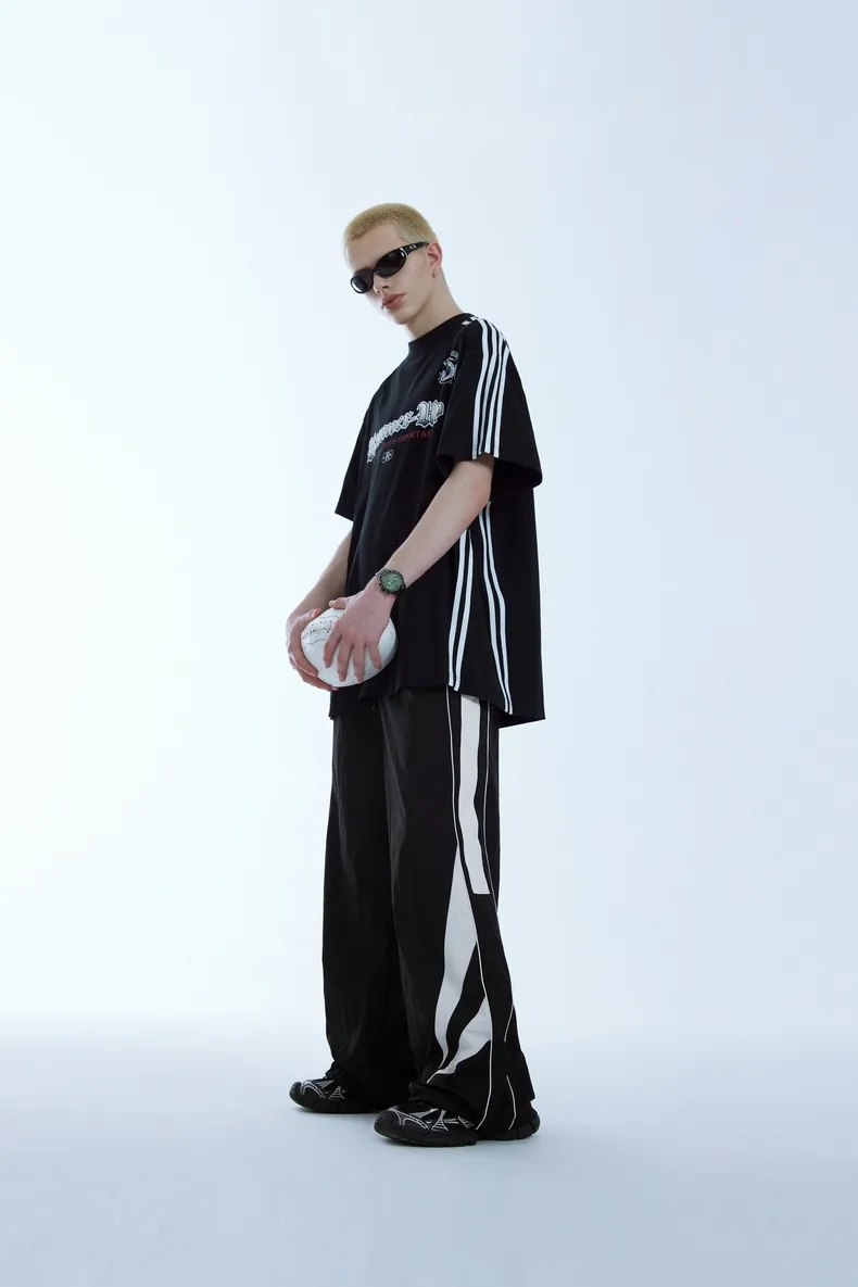 INF Men's | Pioneer Sports Strap Wide Leg Pants  Spring And Summer New Fashion Brand Water-repellent Casual Pants Men display picture 6