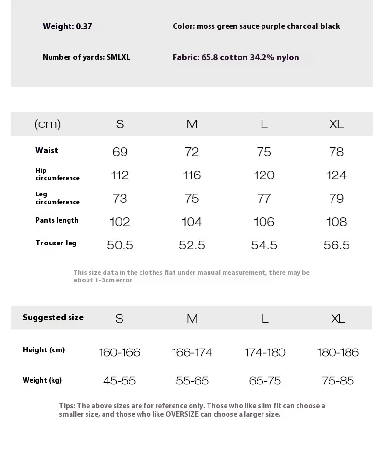 INF Men's Clothing | Washed Parachute Pants  Spring And Summer New Fashion Brand Loose Casual Multi-functional Pocket Pants Men display picture 1