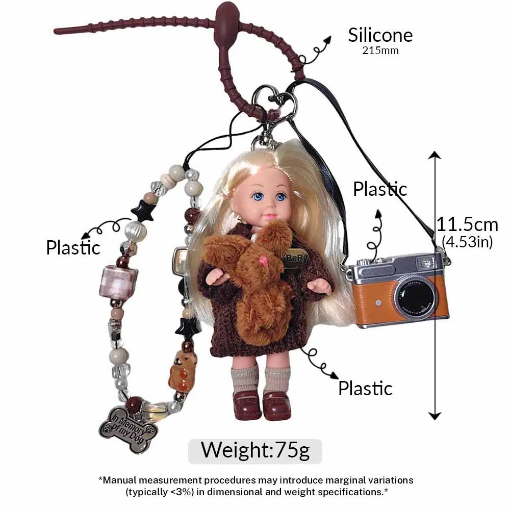 Cute Miu Bag Pendant Mini  Doll Keychain Camera Chain Pendant Wholesale display picture 1