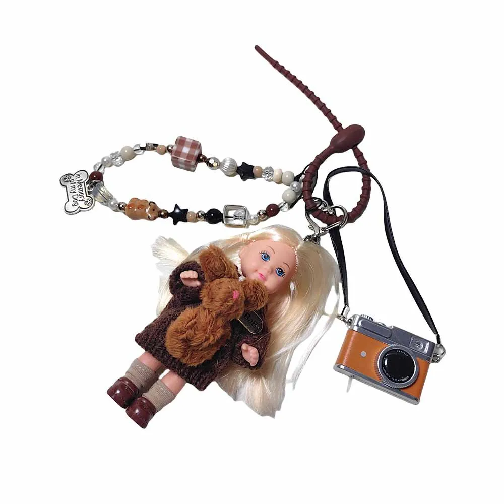 Cute Miu Bag Pendant Mini  Doll Keychain Camera Chain Pendant Wholesale display picture 9