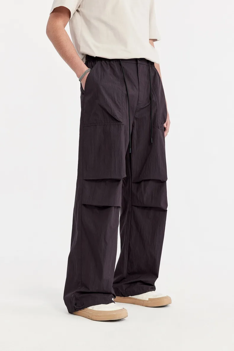 INF Men's Clothing | Washed Parachute Pants  Spring And Summer New Fashion Brand Loose Casual Multi-functional Pocket Pants Men display picture 6