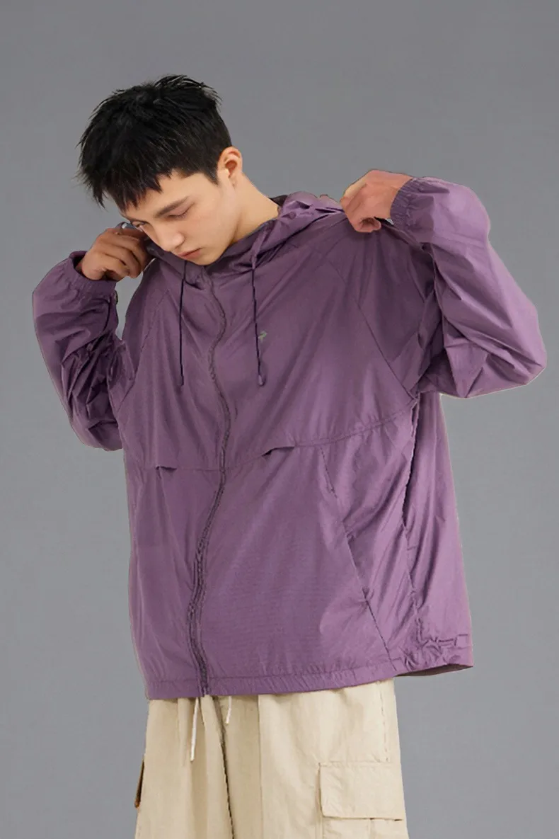 INF Men's Clothing | Teflon Three-proof UPF50 Sun Protection Clothing  Spring And Summer Outdoor Sports Hooded Stand Collar Coat display picture 4