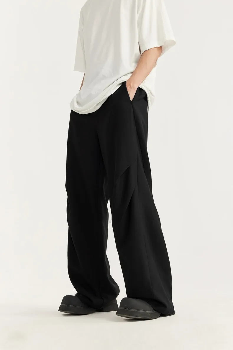 INF Men's Clothing | Cut Pleated Suit Pants Trousers  Spring And Summer New Fashion Brand Loose Wide Leg Men's Casual Pants display picture 10