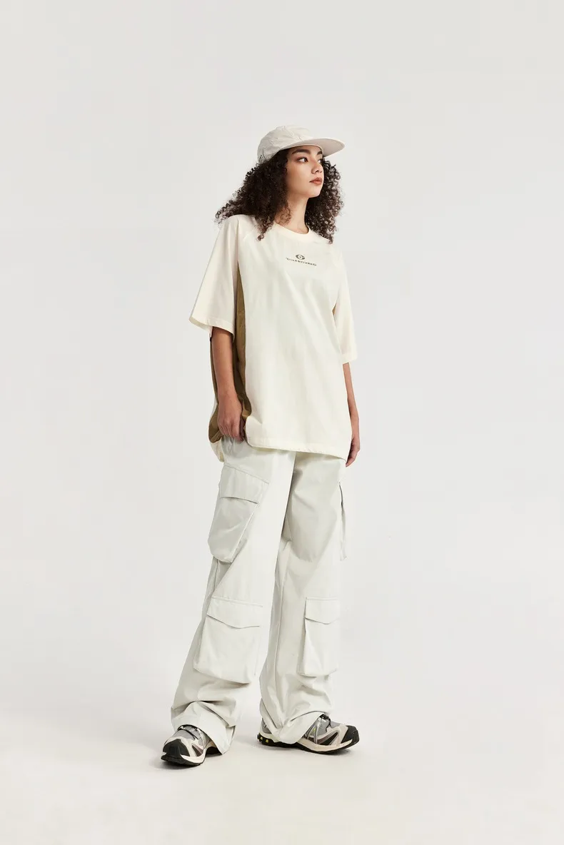 INF Men's Clothing | Three-dimensional Multi-bag Workwear Wide-leg Pants  Spring And Summer New Fashion Brand Loose High Street Plaid Trousers display picture 1