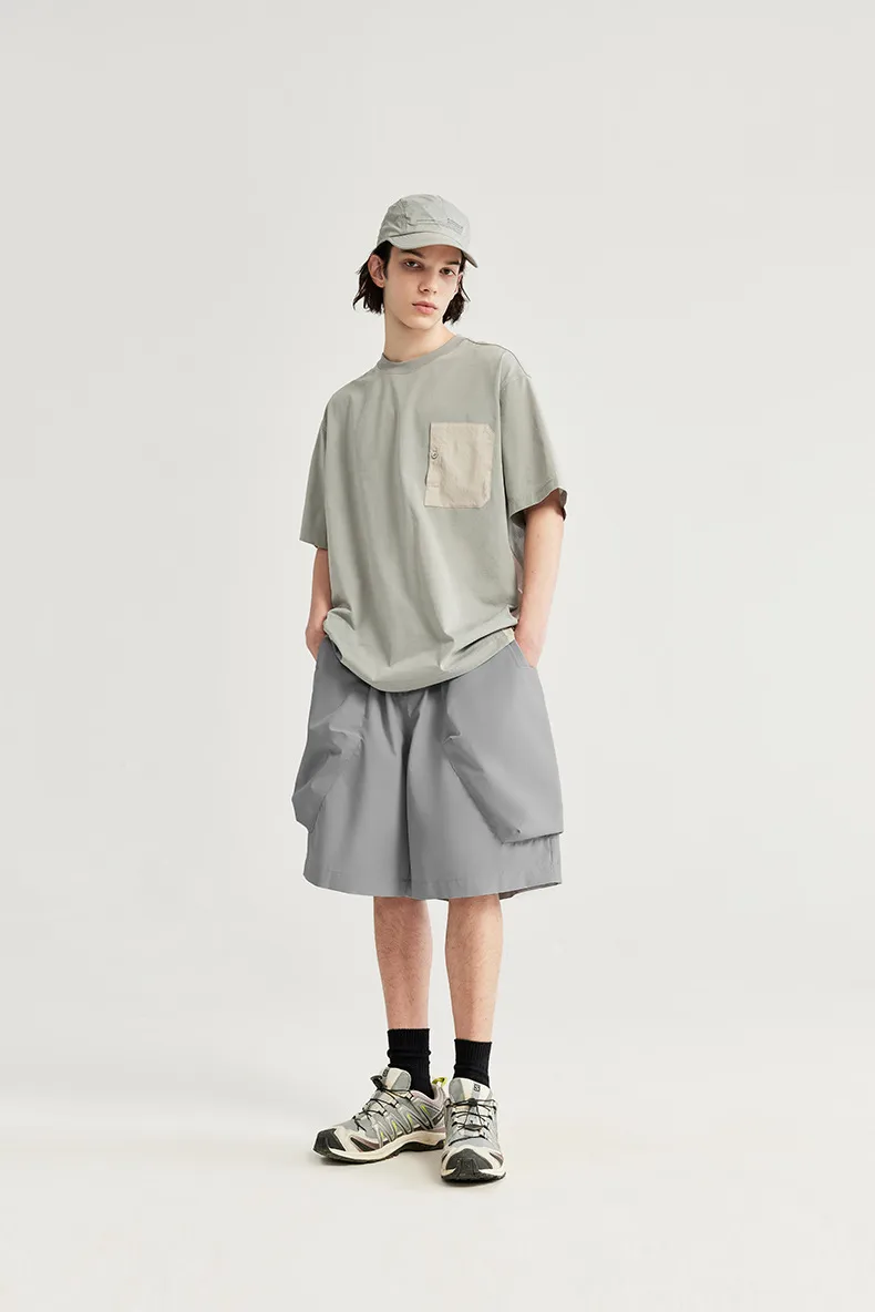 INF Men's Clothing | Three-dimensional Large Pocket Workwear Shorts  Spring And Summer New Fashion Brand Casual Loose Shorts Men display picture 4