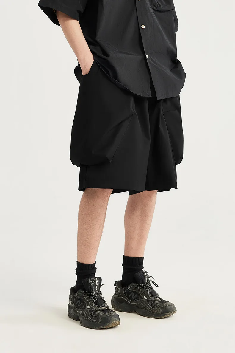 INF Men's Clothing | Three-dimensional Large Pocket Workwear Shorts  Spring And Summer New Fashion Brand Casual Loose Shorts Men display picture 8