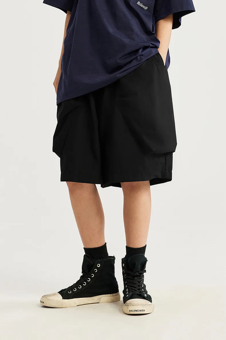 INF Men's Clothing | Three-dimensional Large Pocket Workwear Shorts  Spring And Summer New Fashion Brand Casual Loose Shorts Men display picture 9