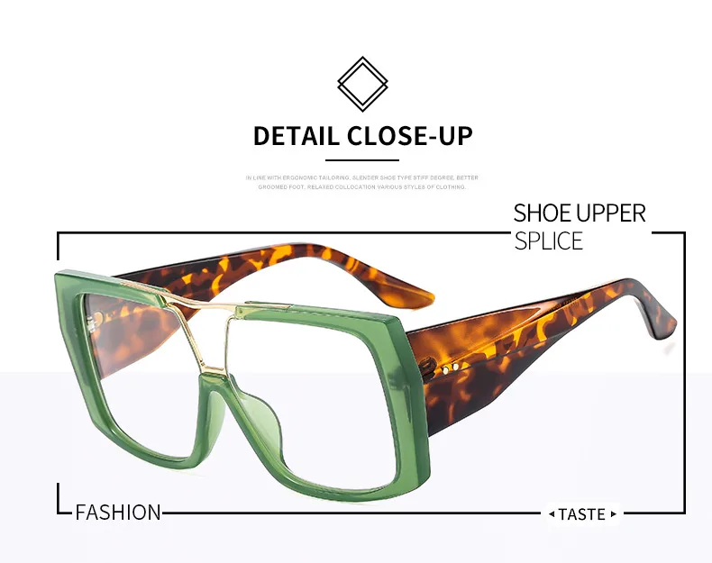 New Large Frame Men's And Women's  Style Plain Glasses M6151  Personalized Glasses display picture 2