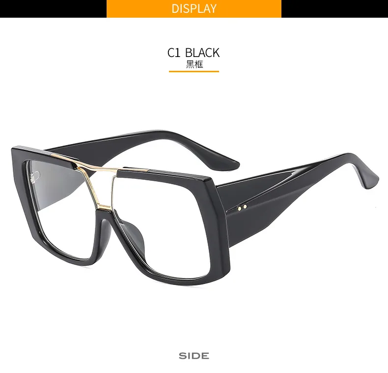 New Large Frame Men's And Women's  Style Plain Glasses M6151  Personalized Glasses display picture 6