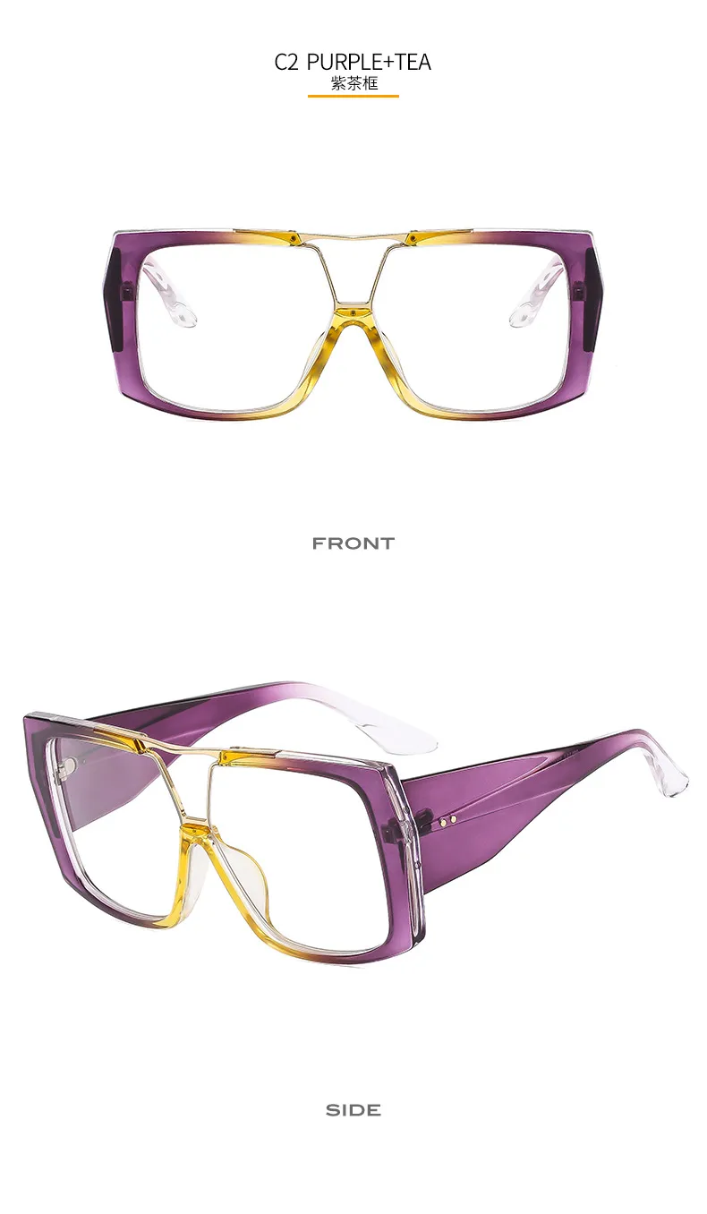 New Large Frame Men's And Women's  Style Plain Glasses M6151  Personalized Glasses display picture 8