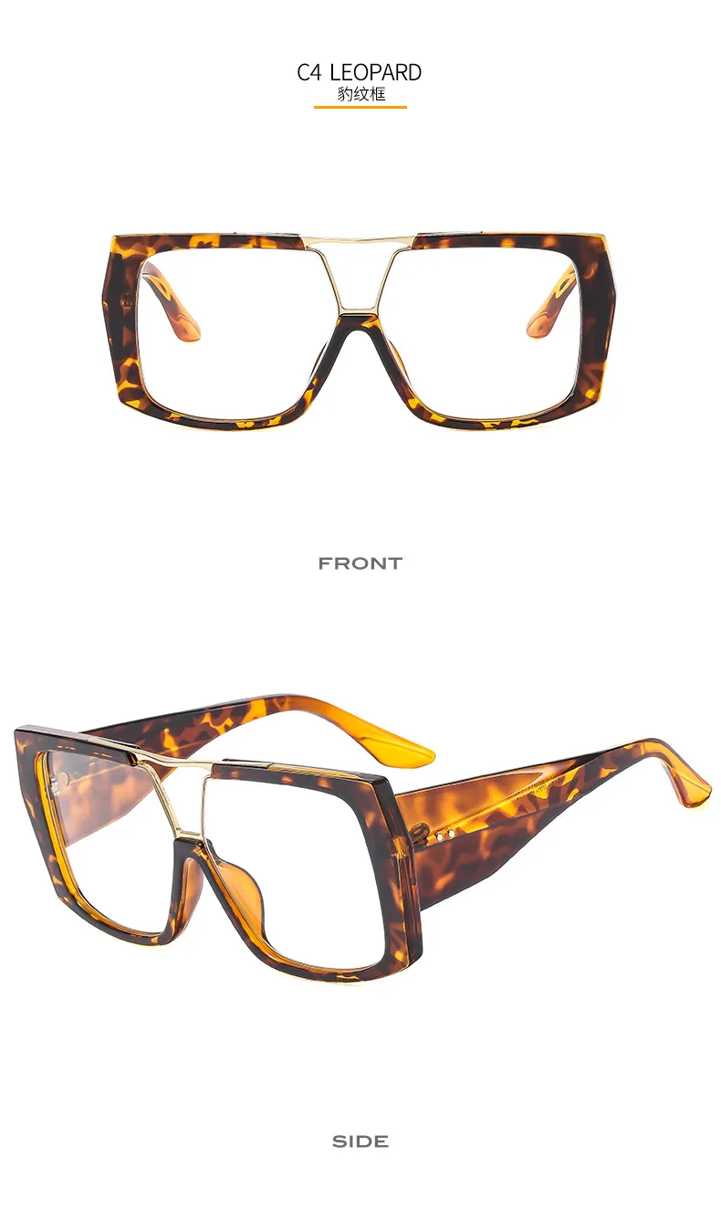New Large Frame Men's And Women's  Style Plain Glasses M6151  Personalized Glasses display picture 10