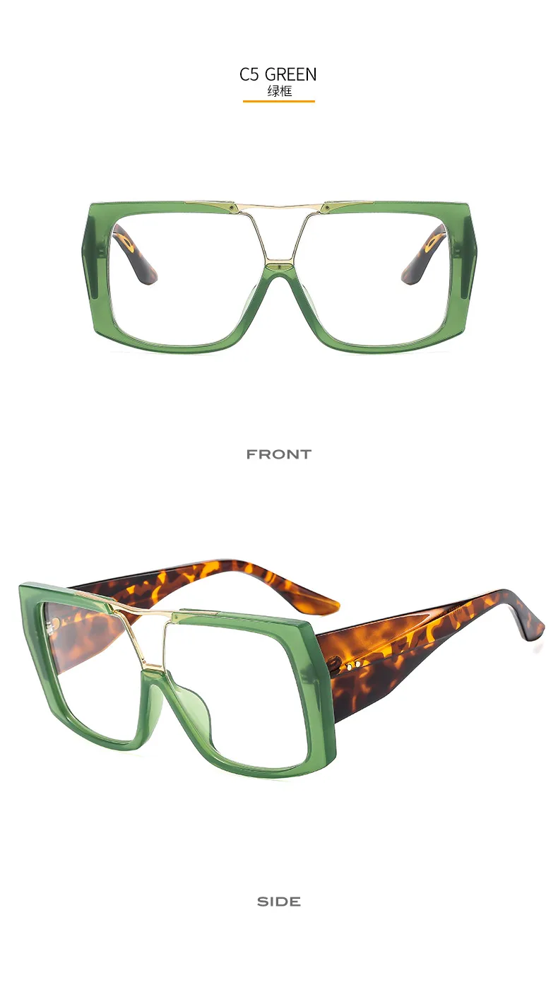 New Large Frame Men's And Women's  Style Plain Glasses M6151  Personalized Glasses display picture 11
