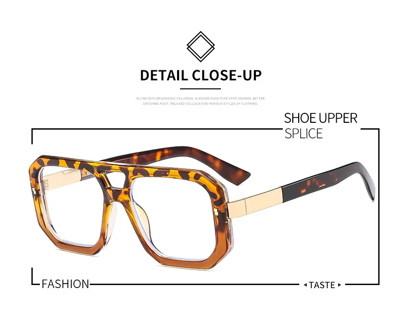 Artistic Retro Men's And Women's Plain Glasses M6145 Box All-match Face Repair Glasses Frame display picture 2