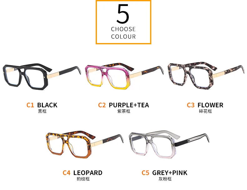 Artistic Retro Men's And Women's Plain Glasses M6145 Box All-match Face Repair Glasses Frame display picture 5
