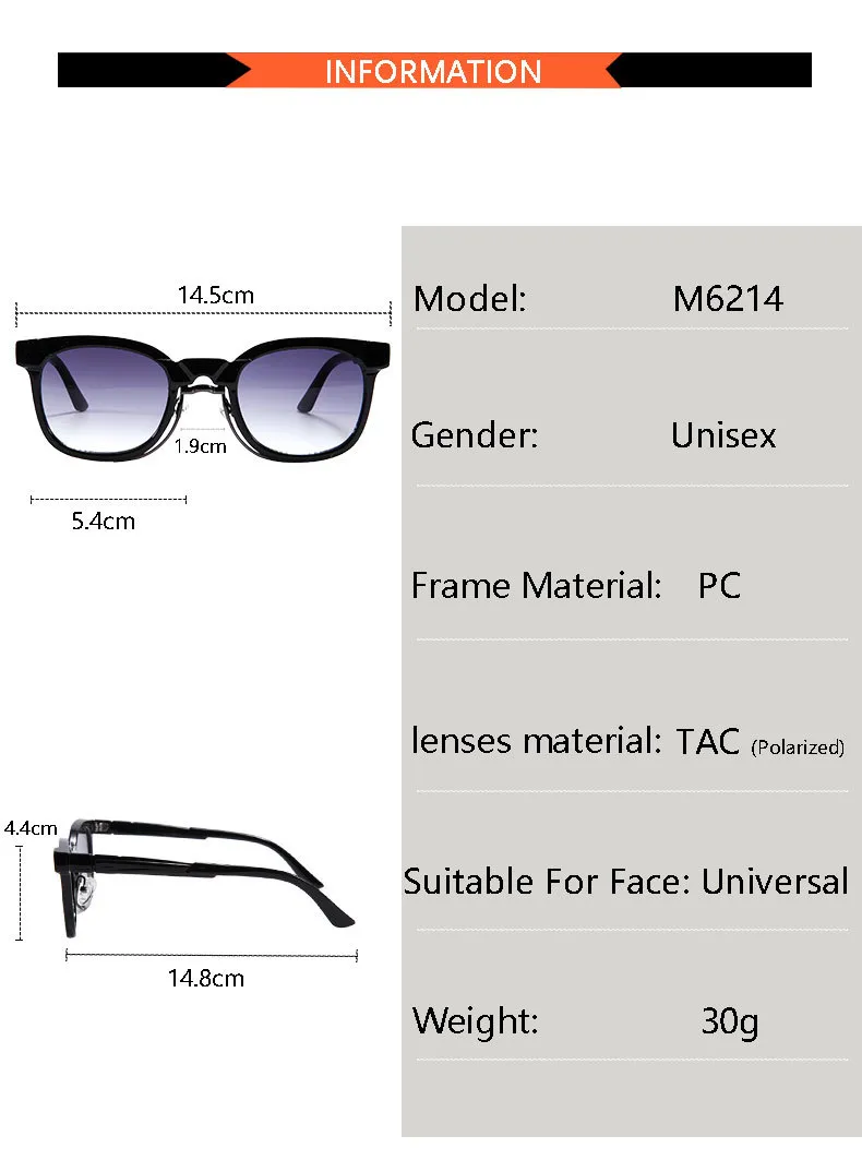 New Sunglasses M6214 display picture 5
