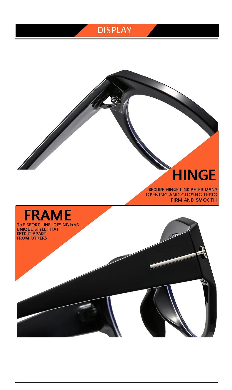 New T-shaped Flat Glasses Sunglasses  Style Cat's Eye  Women's Glasses Can Be Equipped With Glasses Frame T22132 display picture 14