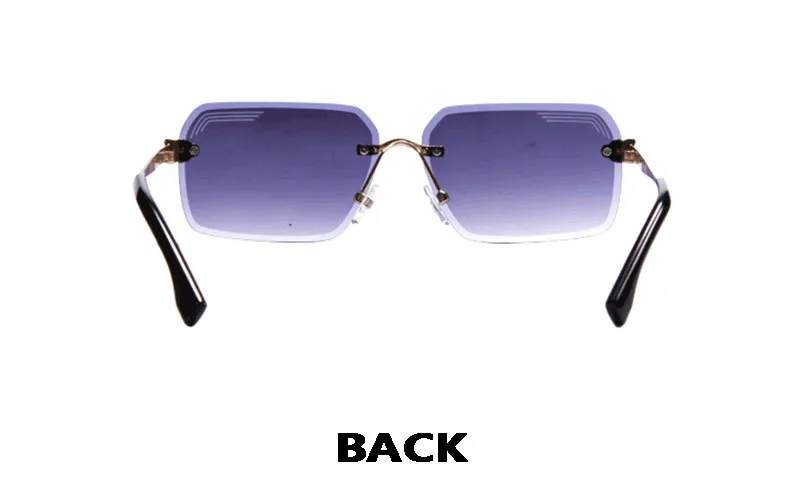 New Summer Frameless Small Square Trim Sunglasses Men's And Women's Fashion Items Sunglasses T22137 display picture 9