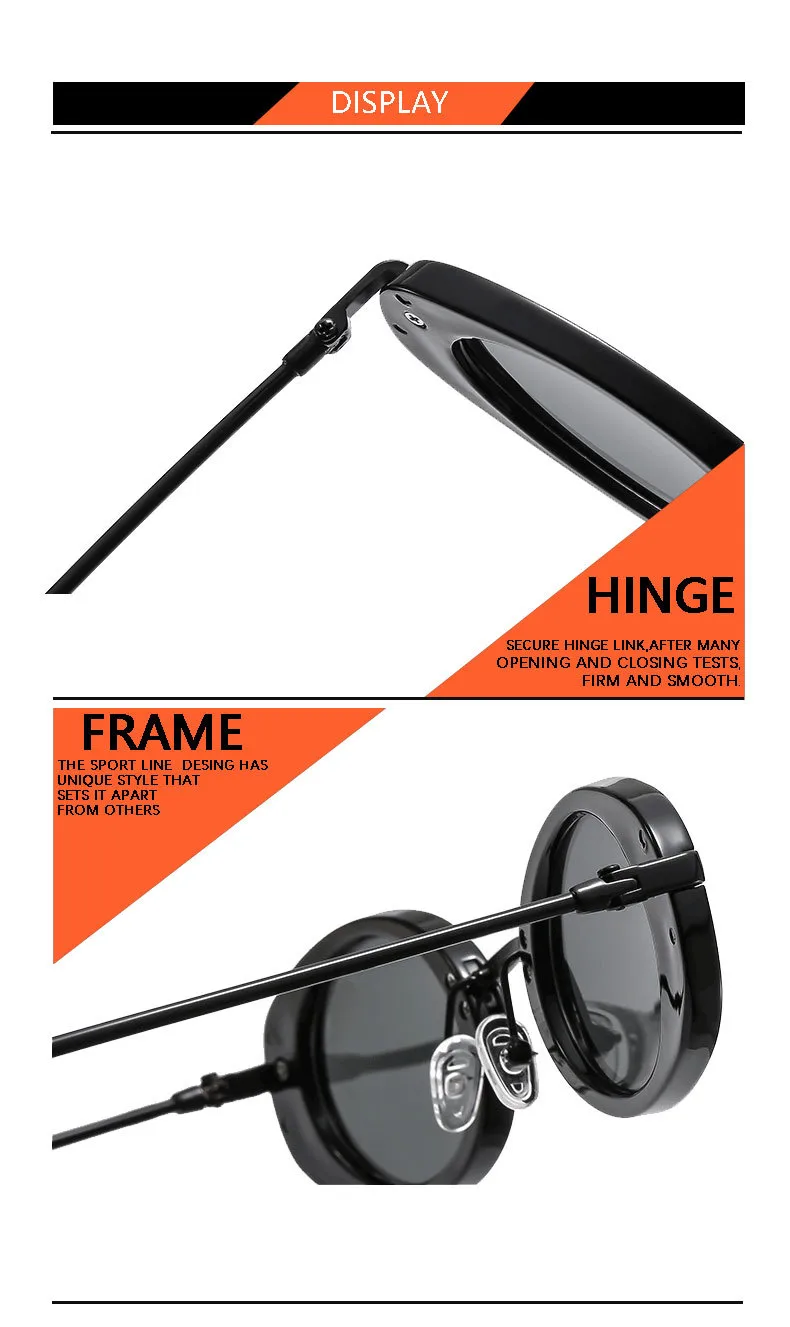 New  Retro Oval Ladies Sunglasses   Trend Personalized Small Frame Hot Sunglasses T22129 display picture 18