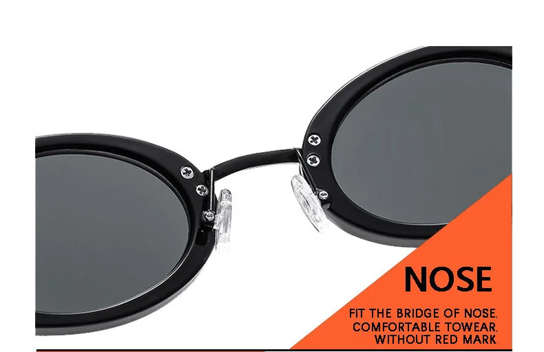 New  Retro Oval Ladies Sunglasses   Trend Personalized Small Frame Hot Sunglasses T22129 display picture 19