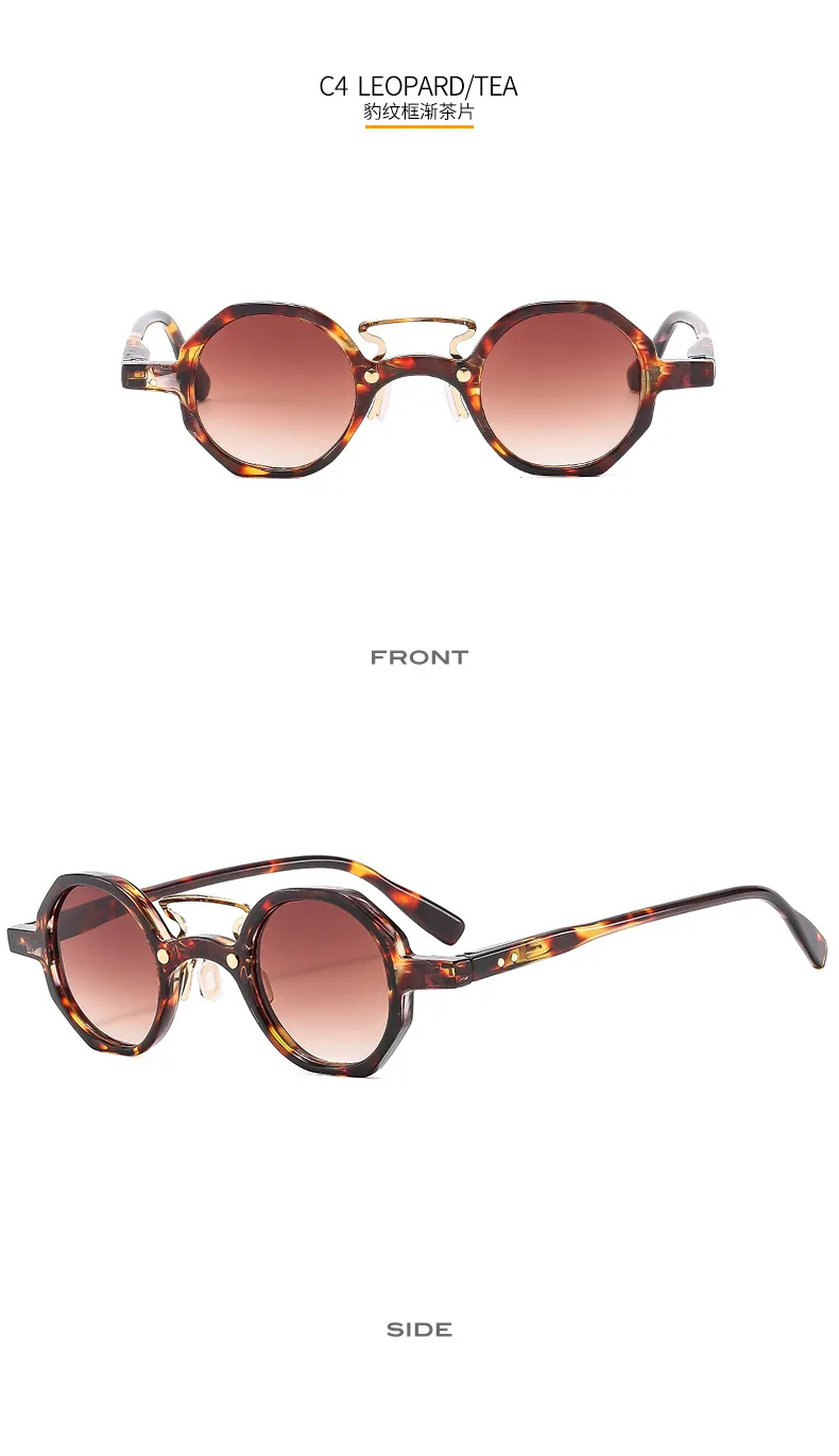 Small Frame Hip Hop Punk  Sunglasses Fashion Trend  Motorcycle Sunglasses T22097 display picture 10
