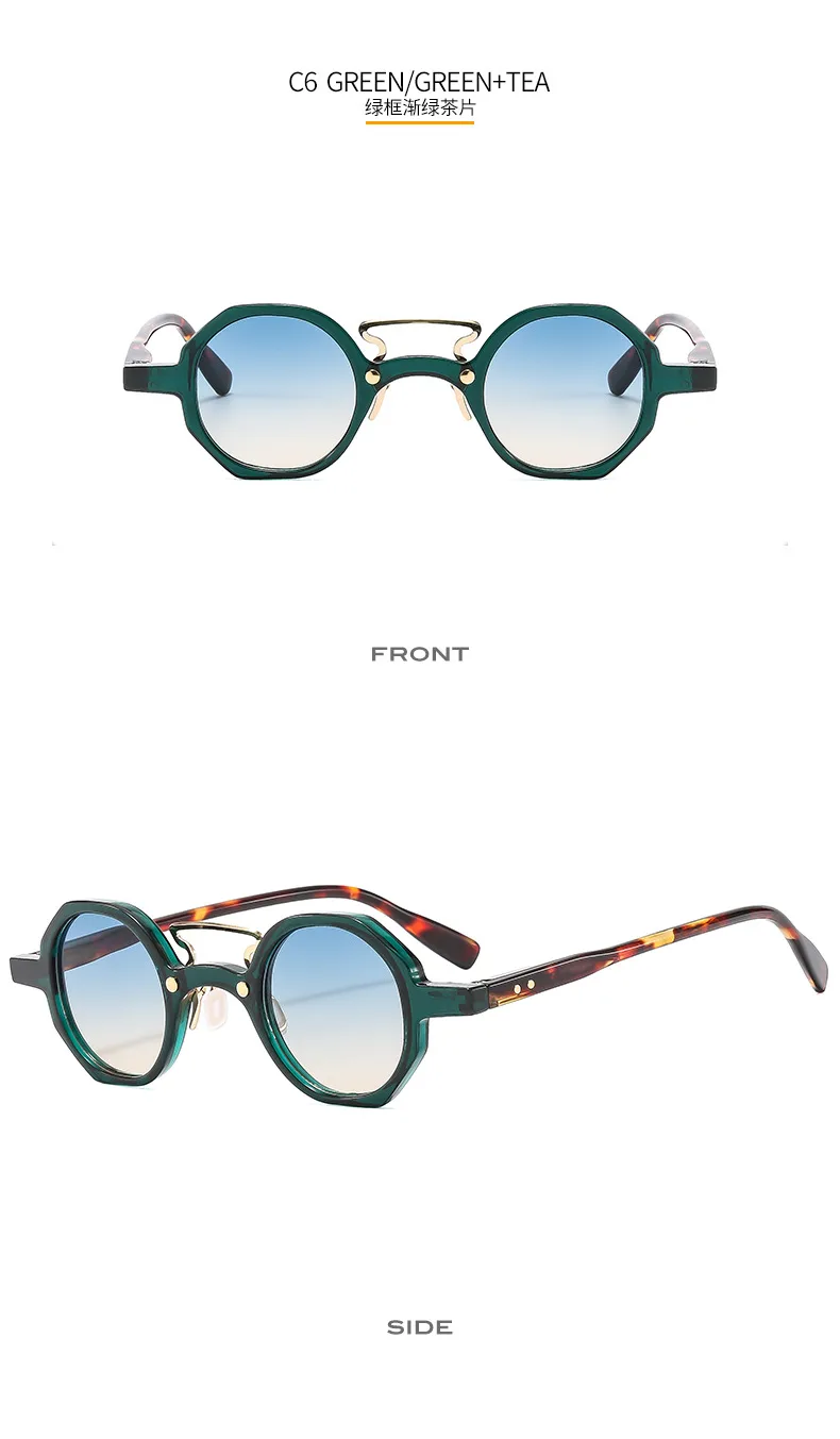Small Frame Hip Hop Punk  Sunglasses Fashion Trend  Motorcycle Sunglasses T22097 display picture 12