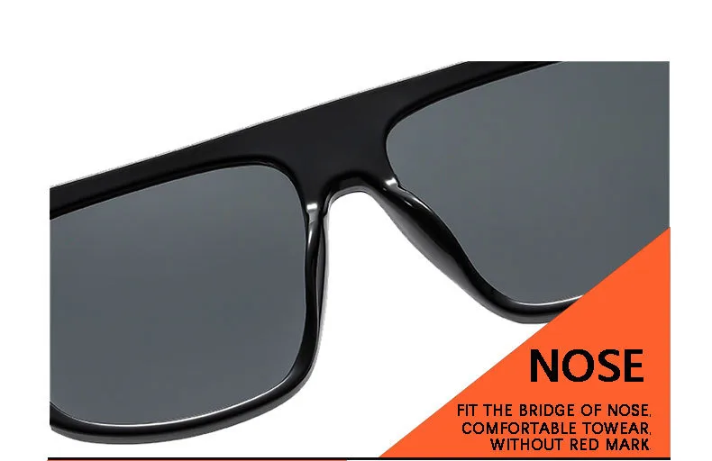 New  T-shaped Large-frame Aviator Sunglasses Men's Square Fashion Sunscreen Sunglasses T22127 display picture 15