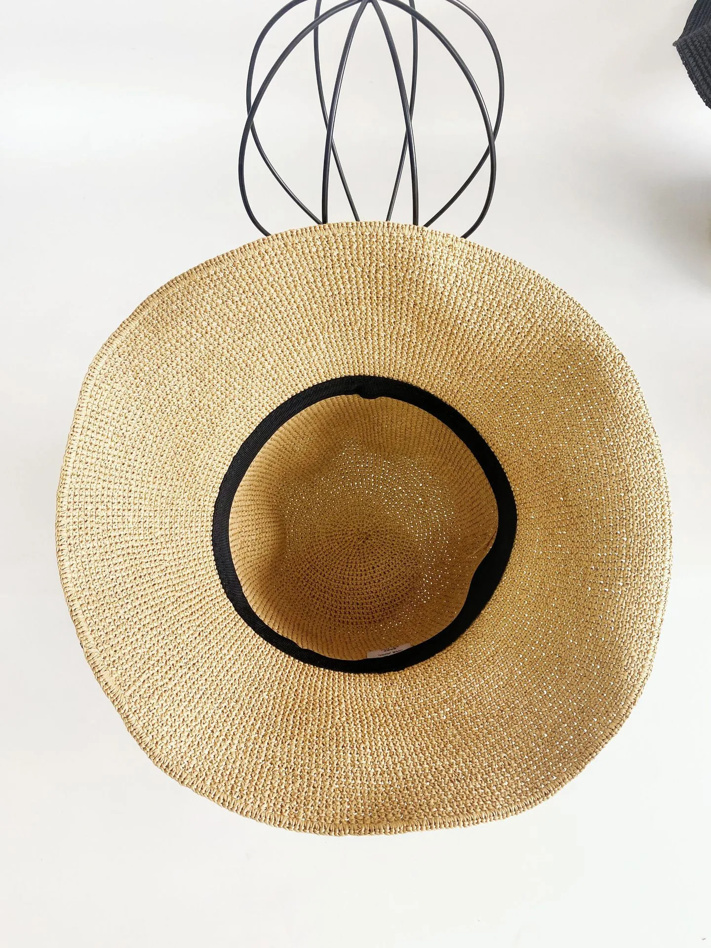 Summer Fine Hook Shade Hat Handmade Fine Paper Grass Fisherman Hat Spring All-match Travel Dome Hat Sun Protection And Sunshade display picture 8