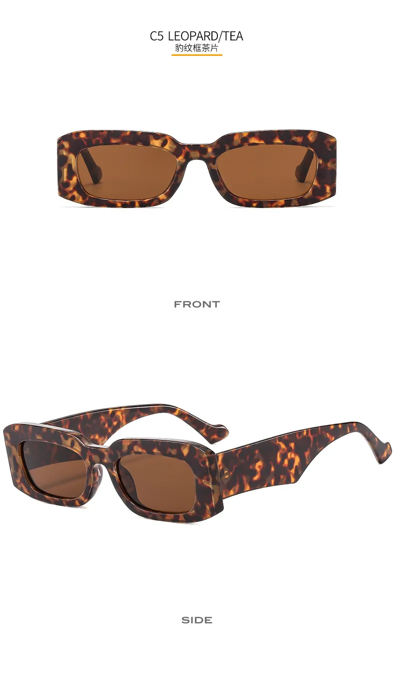 New Small Frame Square Sunglasses LH140 Camouflage Color Versatile Fashion Comfortable  Glasses display picture 12