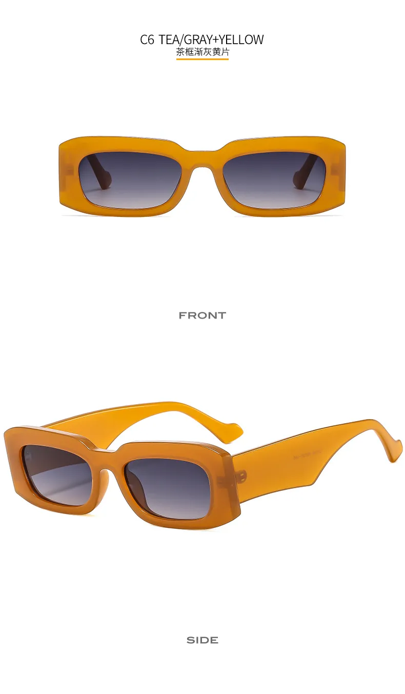 New Small Frame Square Sunglasses LH140 Camouflage Color Versatile Fashion Comfortable  Glasses display picture 13