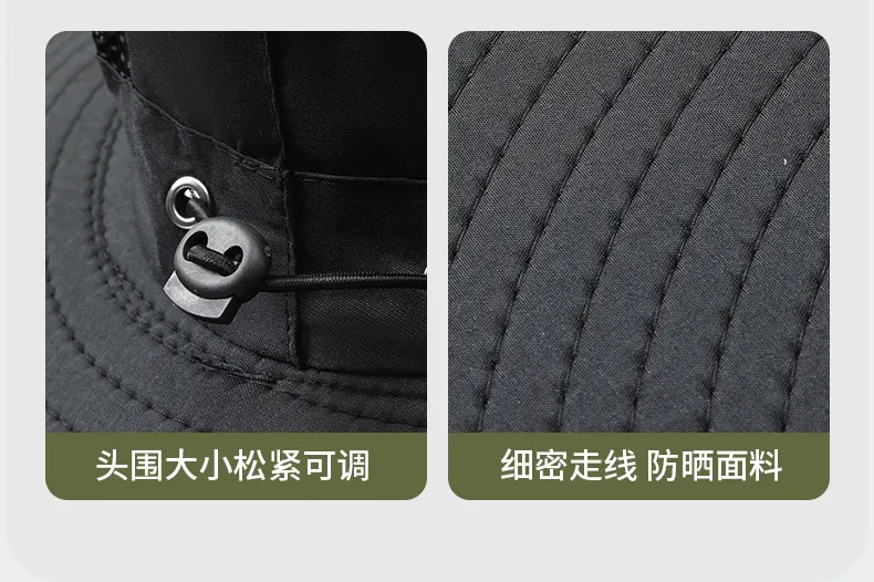 Anti-ultraviolet Sunshade  Explosion Outdoor Summer Fishing Protection Sunscreen Air Conditioning Fan Fisherman Sun Hat display picture 13