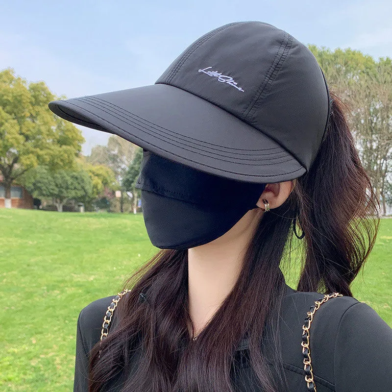 Sunshade And Sunscreen Hat Women's Summer Oversized Brim Lightweight Breathable Quick-drying Duck Tongue Hat UV Protection Sun Hat display picture 1